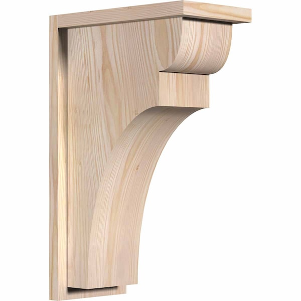 Ekena Millwork Yorktown Smooth Corbel w/Backplate, Douglas Fir, 7 1/2"W x 14"D x 22"H COR08X14X22YOR01SDF - main